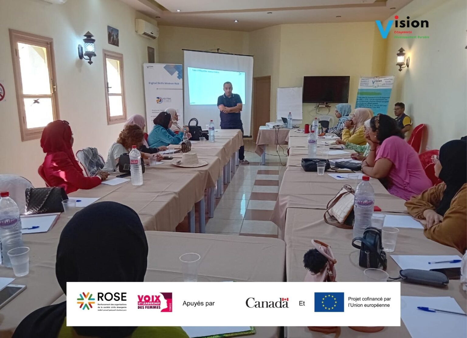 Partenariat avec l’association Vision dans le cadre du projet « Digital Skills Women Hub »