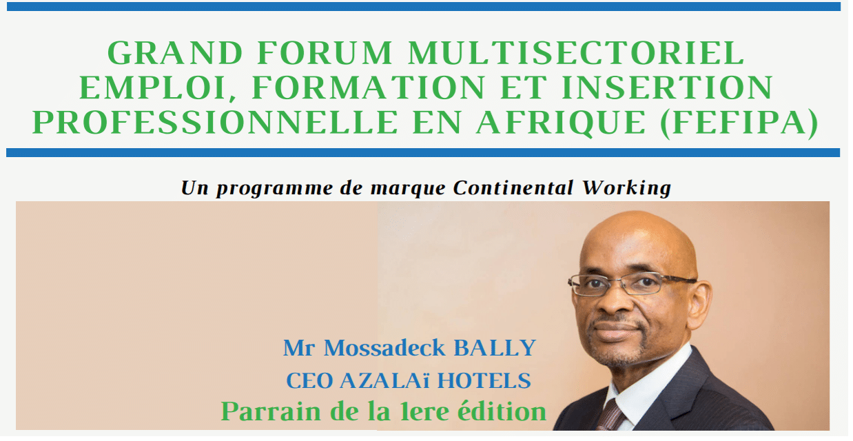 « 10.000 Codeurs » partenaire du FORUM MULTISECTORIEL EMPLOI, FORMATION ET INSERTION PROFESSIONNELLE EN AFRIQUE (FEFIPA) 10-11 décembre 2021