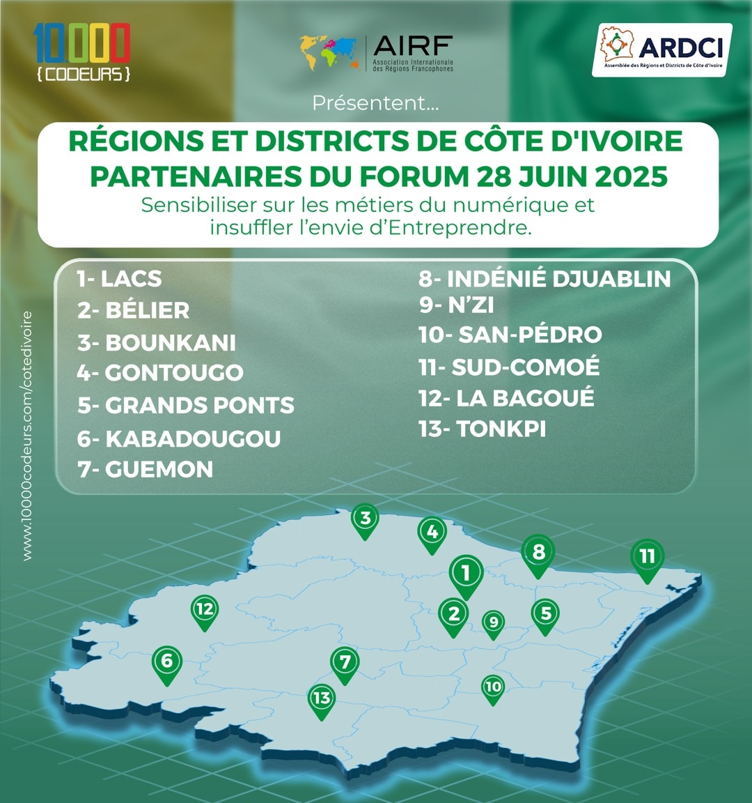 ARDCI, partenaire institutionnel de « 10.000 Codeurs »