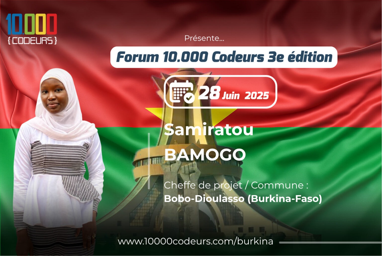 Burkina-Faso : forum « 10.000 Codeurs » 28/06/2025 à Bobo-Dioulasso