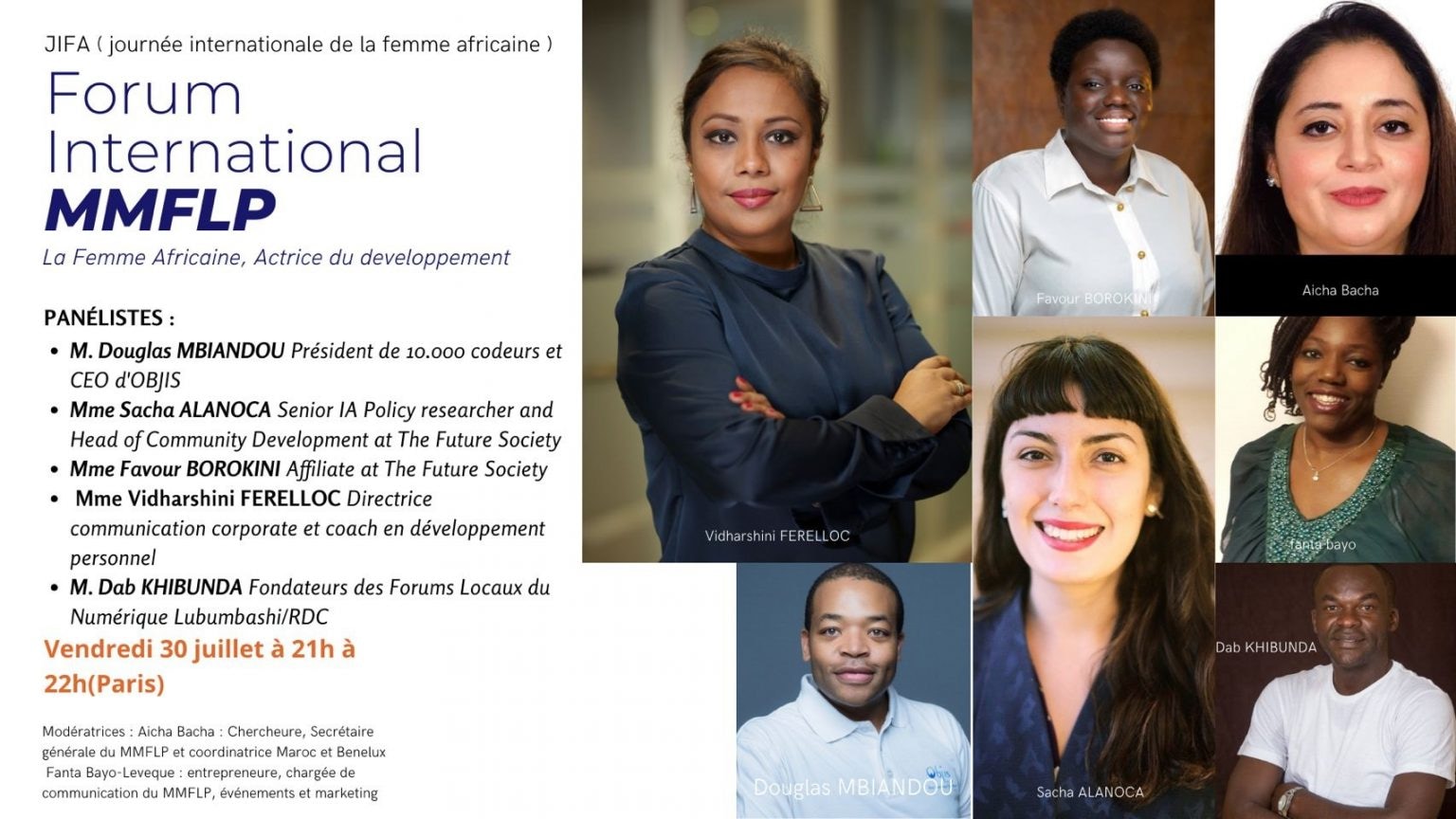 [INCLUSION] Numérique et autonomisation des femmes : Douglas MBIANDOU invité au Forum international 2021 du Mouvement mondial des femmes leaders panafricaines (MMFLP)