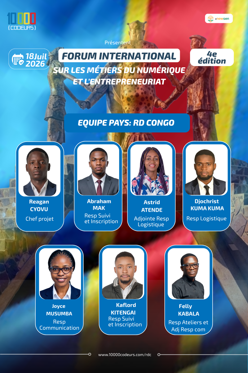 Lubumbashi : 4e forum sur les métiers du numérique 18/07/2026