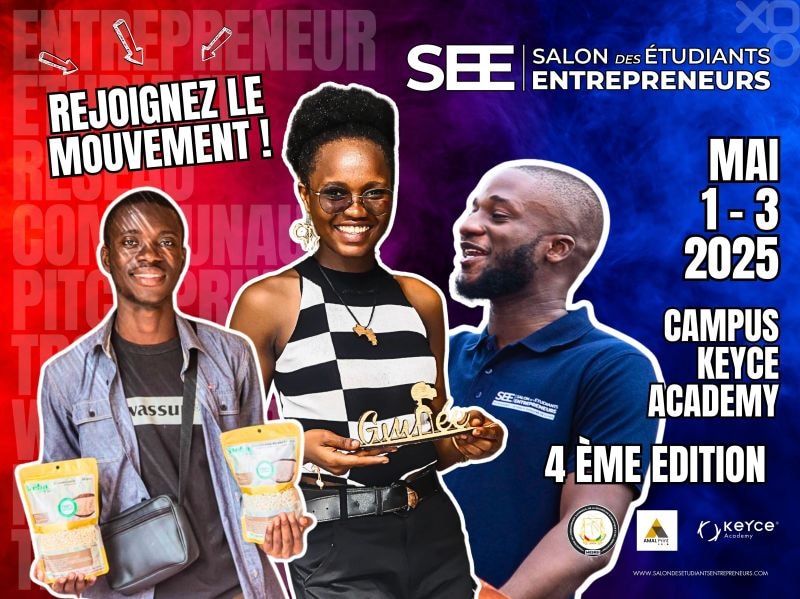Guinée : à Conakry, Keyce Academy – Université française de Guinée intègre le passeport numérique « 10.000 Codeurs » dasn son cursus.