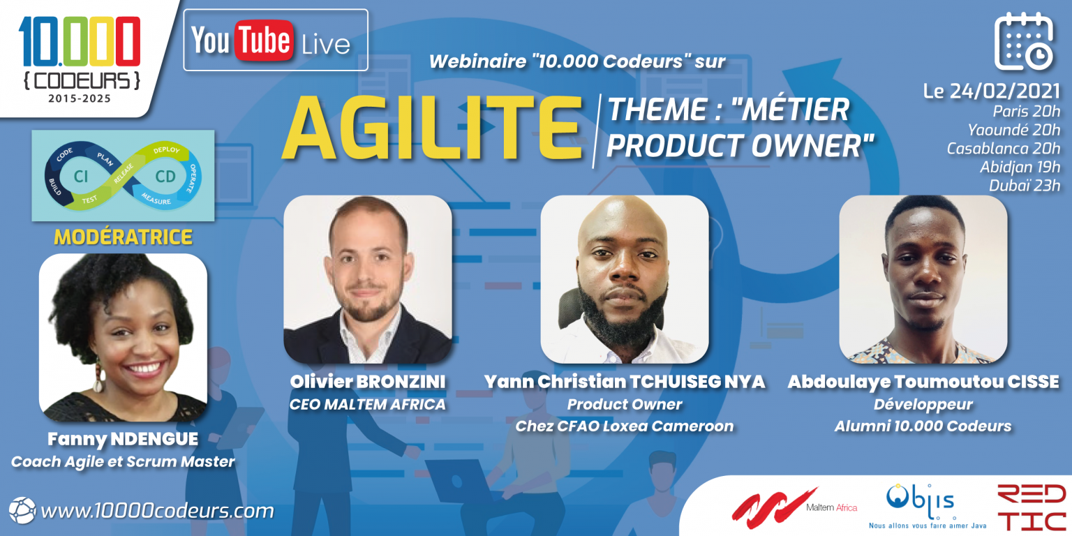 webinaire Agilité « Découverte métier PRODUCT OWNER » 24/02/2021