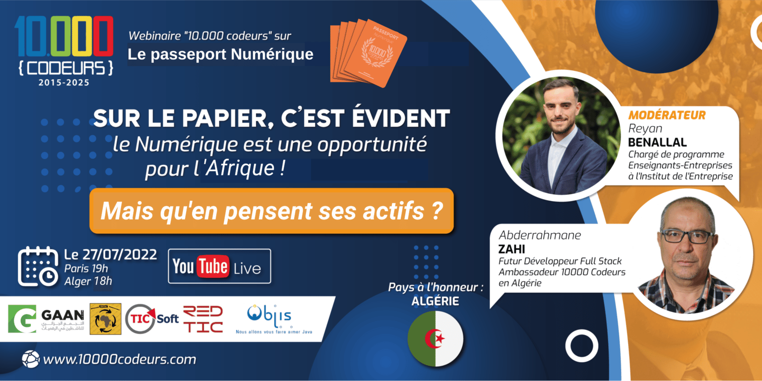 Parole à la jeunesse Algérienne 27/07 « Spécial passeport numérique »