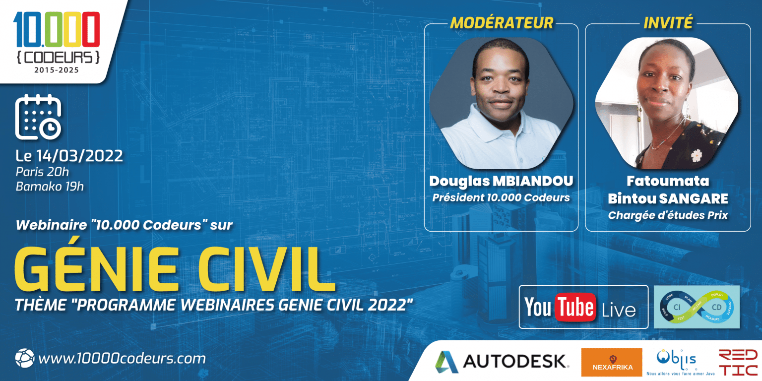 Pogramme Webinaires Genie Civil 2022