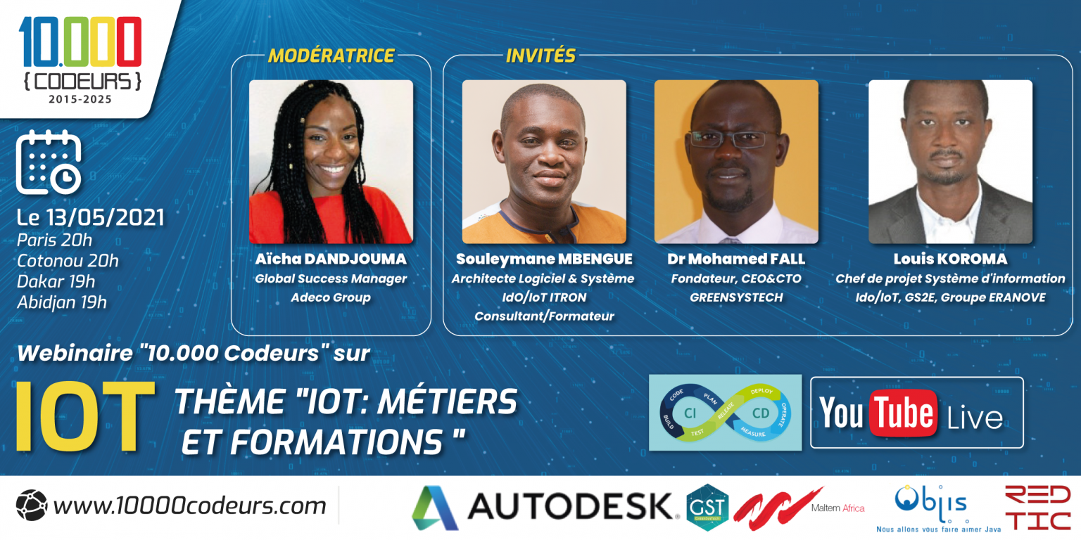 Métiers et Formations INTERNET DES OBJETS expliqués à la Jeunesse Africaine