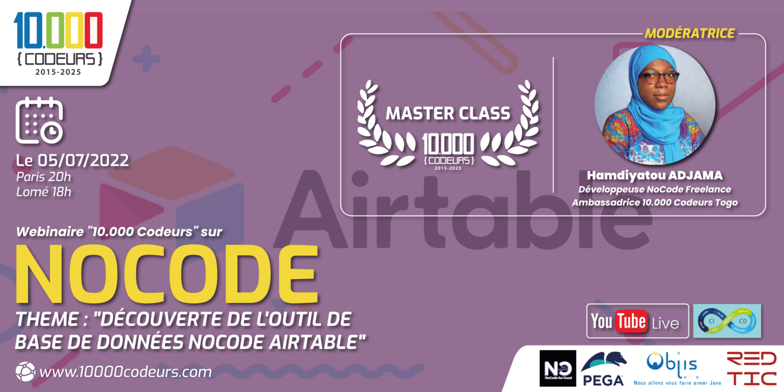 Masterclass: Découverte de l’outil de base de données Nocode AIRTABLE