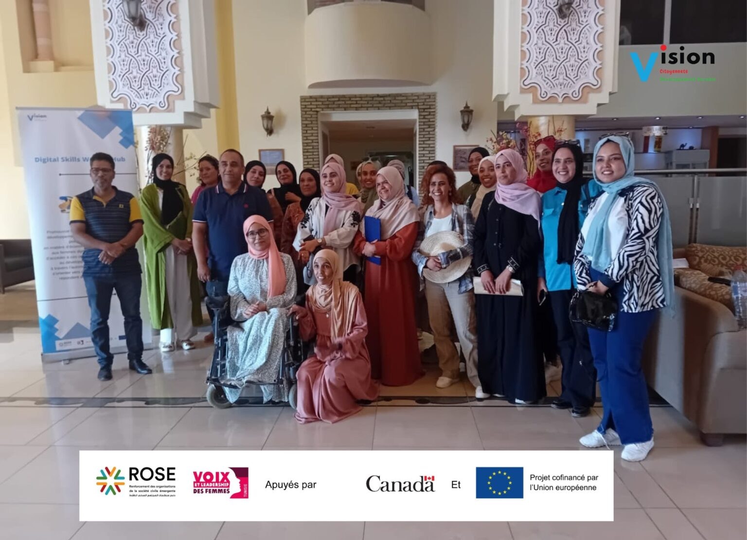 Partenariat avec l’association Vision dans le cadre du projet « Digital Skills Women Hub »