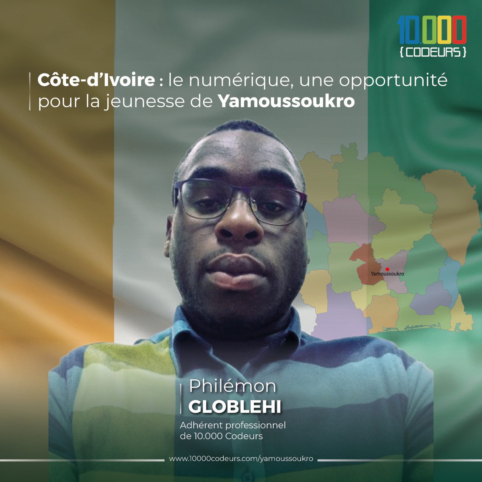Côte d’Ivoire : accompagner la jeunesse de Yamoussoukro vers les métiers du numérique et l’Entrepreneuriat