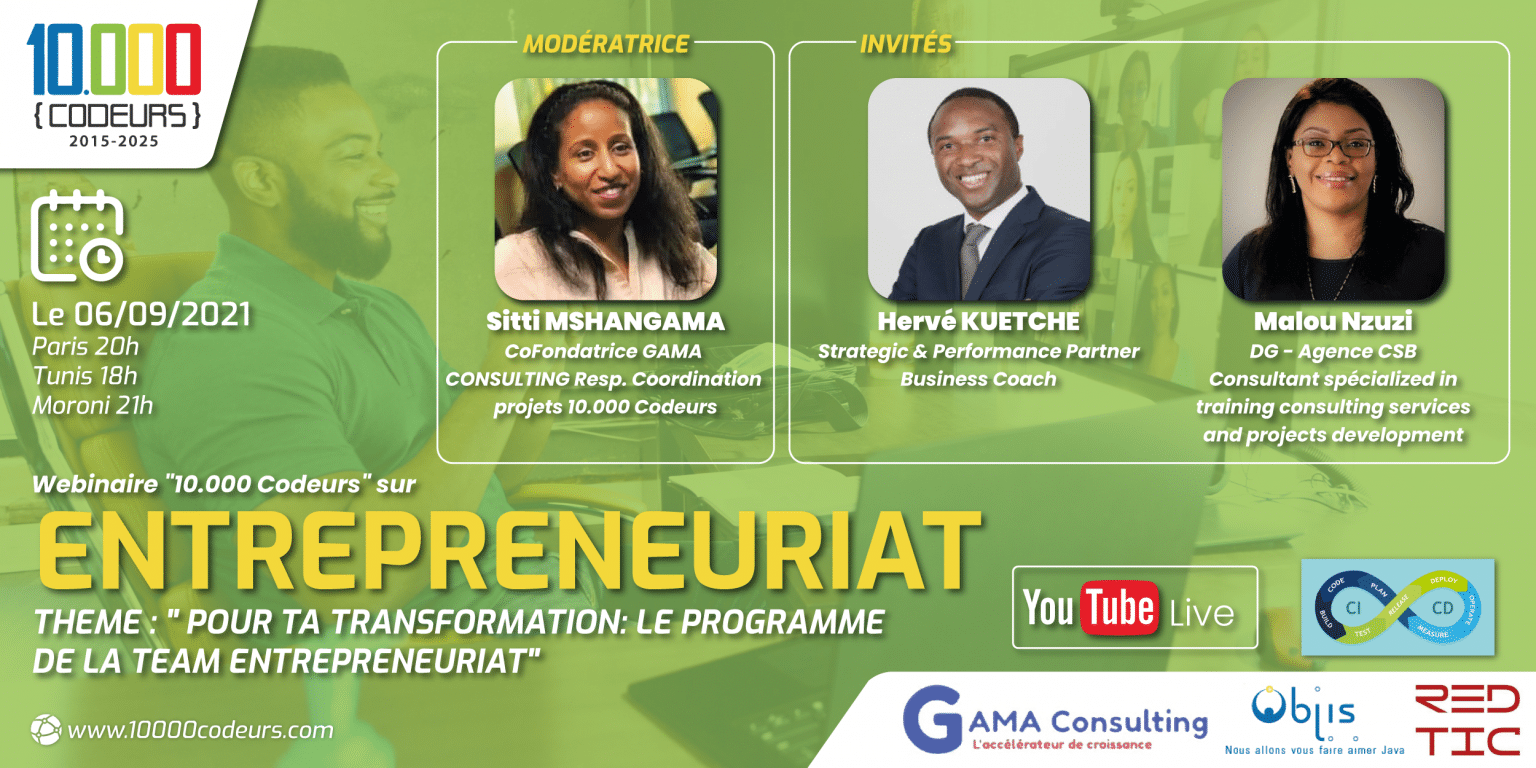Pour ta TRANSFORMATION: Le programme de la Team Entrepreneuriat