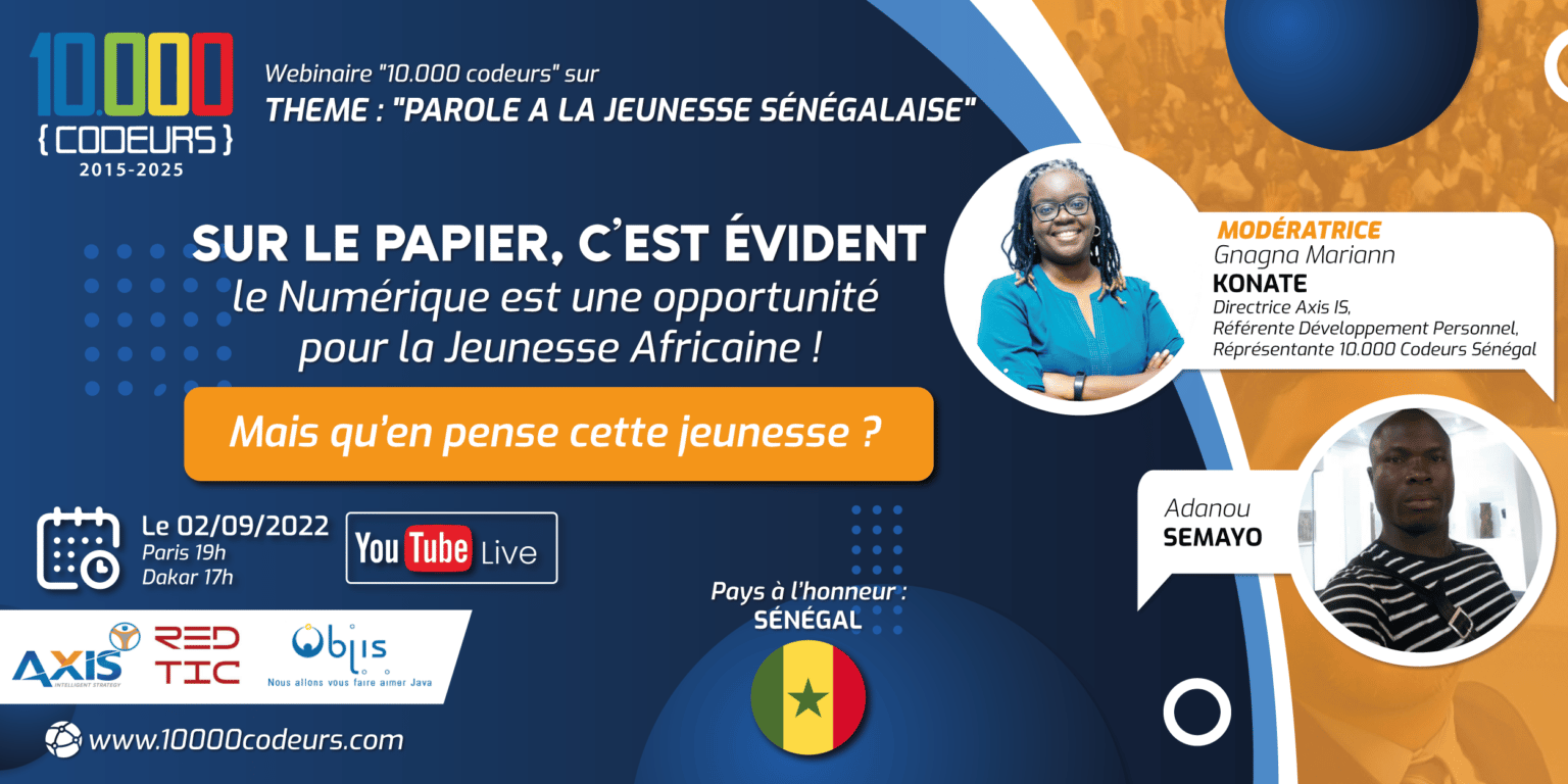 Parole à la Jeunesse Sénégalaise 02/09/2022 avec Gnagna Mariann KONATE et Adanou SEMAYO