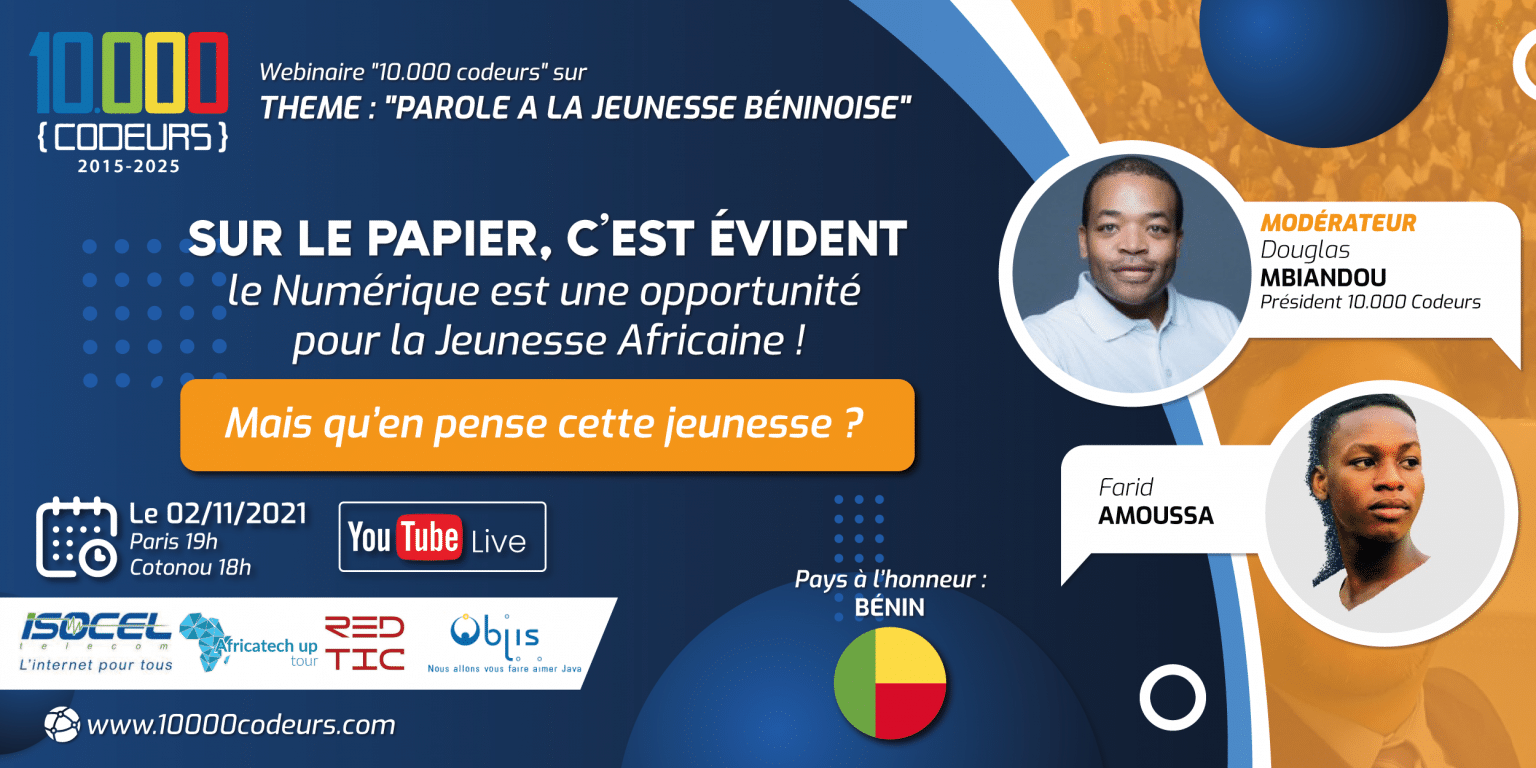 Parole à la jeunesse Béninoise 02/11 avec Douglas MBIANDOU et Farid AMOUSSA