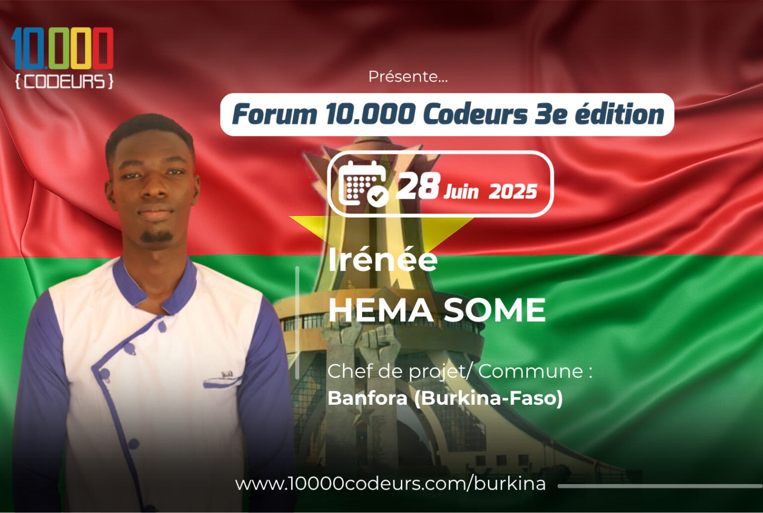 Burkina-Faso : forum « 10.000 Codeurs » 28/06/2025 à Banfora