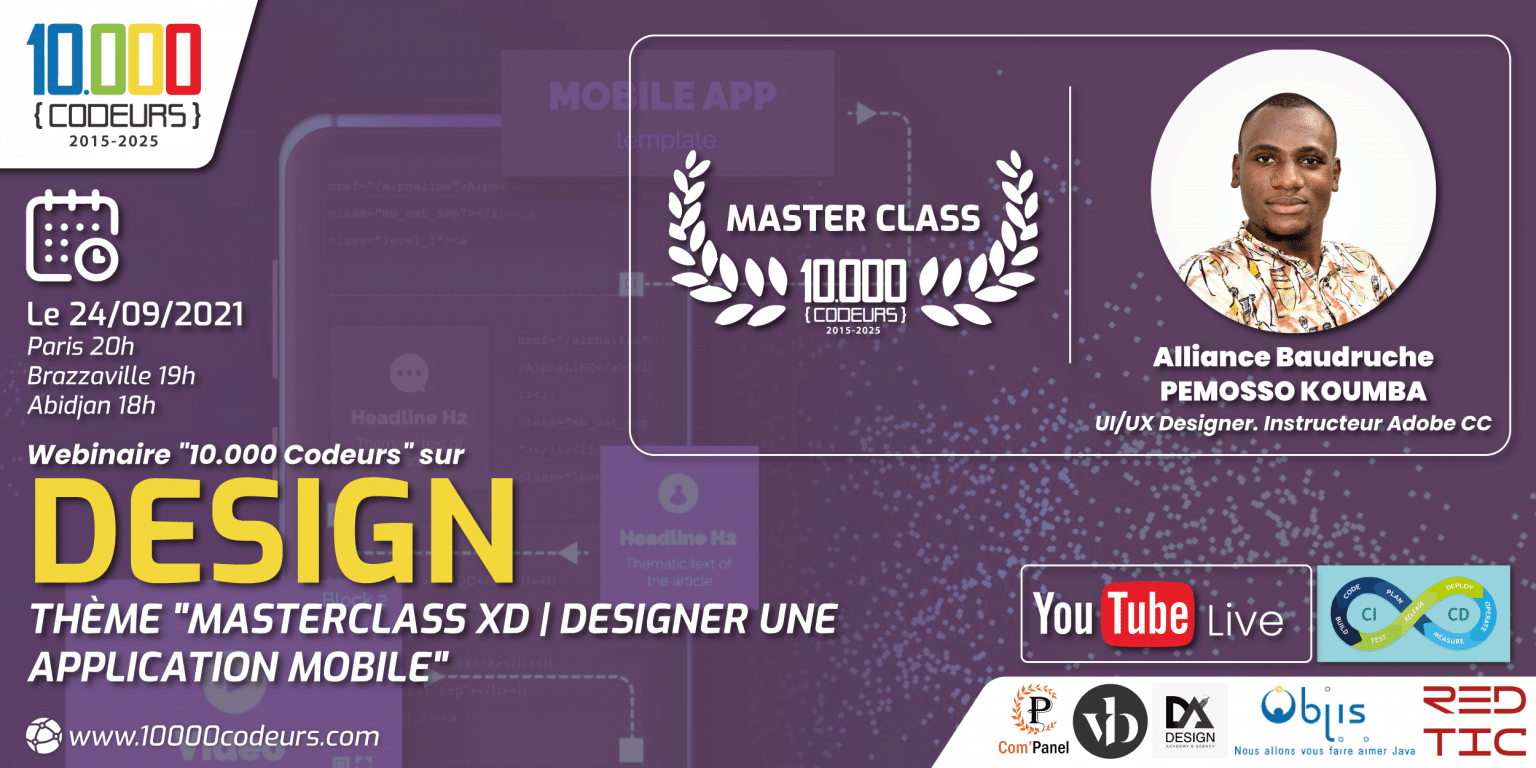 Masterclass Xd | Designer une application mobile