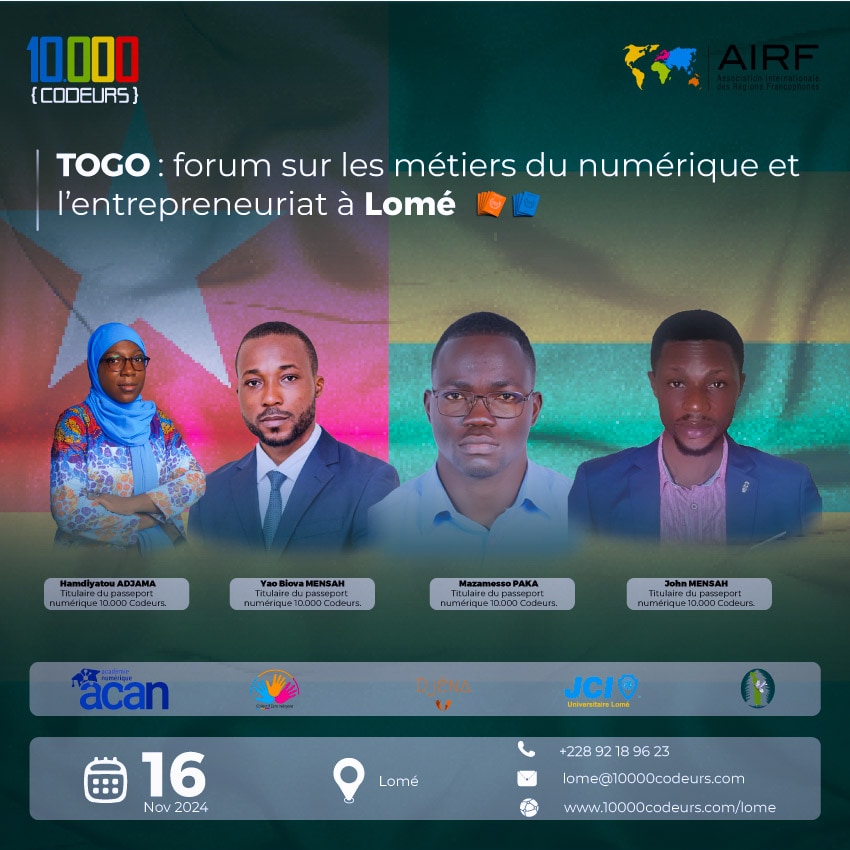 Togo : accompagner la jeunesse de Lomé vers les métiers du numérique