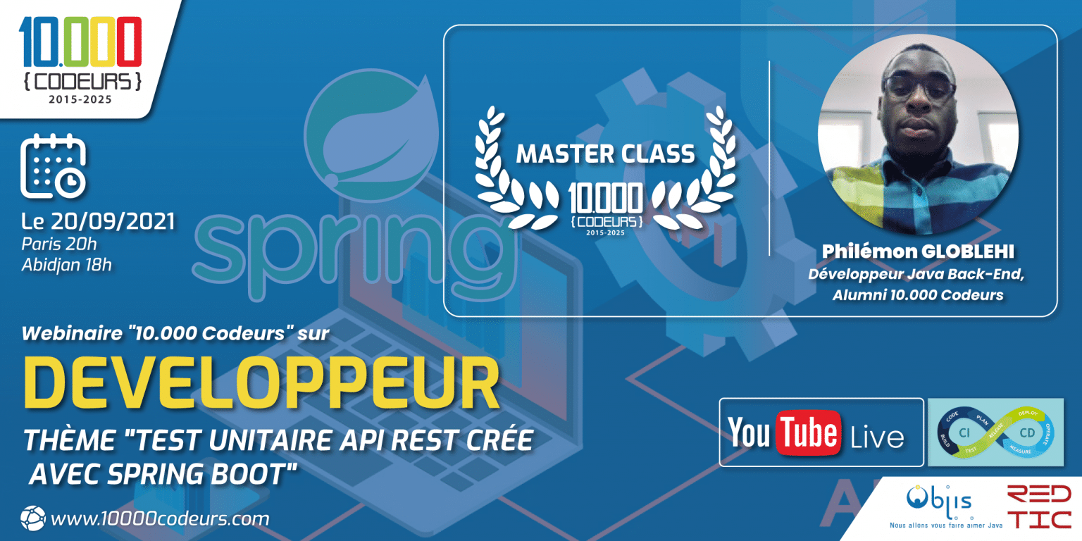Masterclass Test unitaire API Rest crée avec Spring Boot