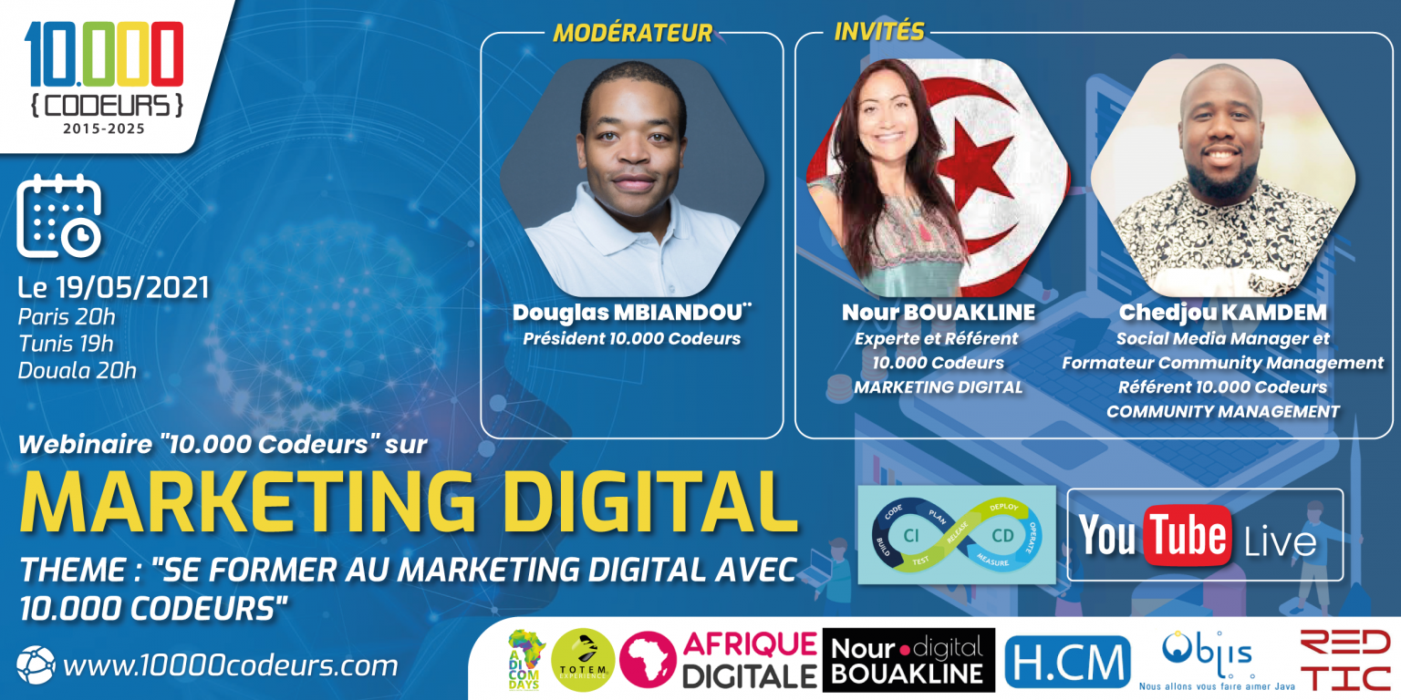 Se former aux métiers du Marketing Digital avec 10.000 Codeurs