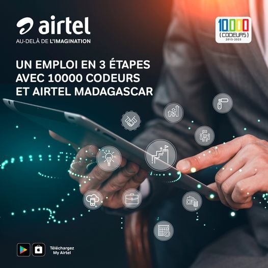Partenariat entre « 10.000 Codeurs » et Airtel Madagascar