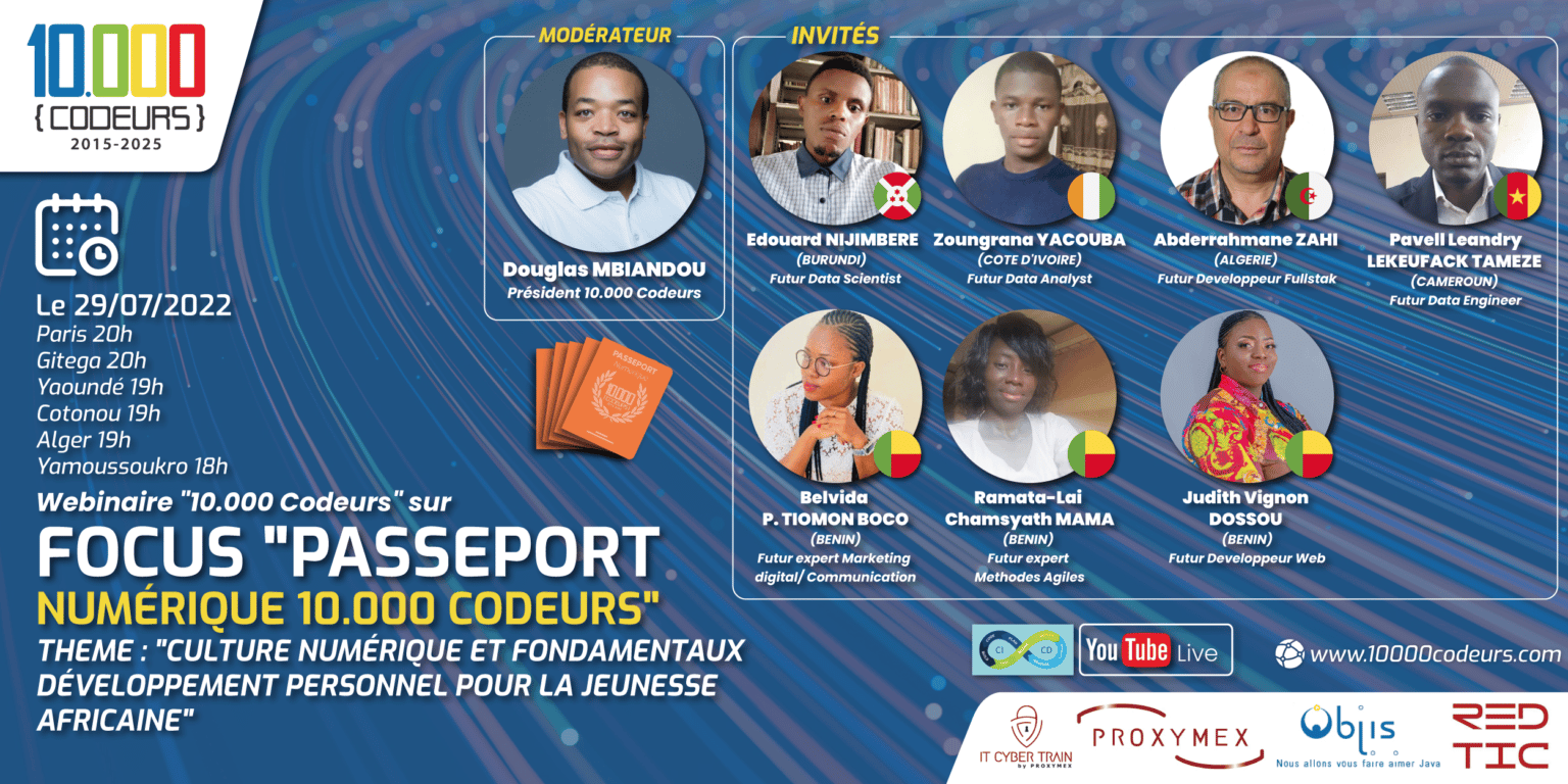 Passeport Numérique 10.000 Codeurs : témoignages Juillet 2022