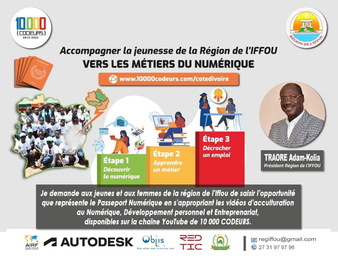 Accompagnement des Jeunes de la Région IFFOU (Côte d’Ivoire)