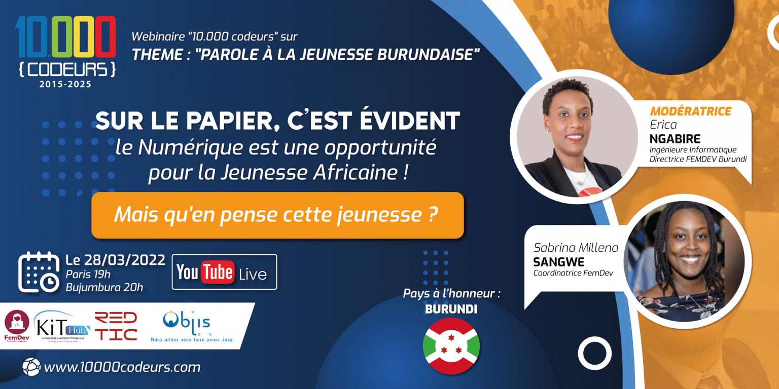 Numérique : parole à la Jeunesse Burundaise